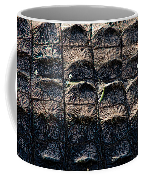Alligator Coffee Mug featuring the photograph Gator Armor by Christopher Holmes