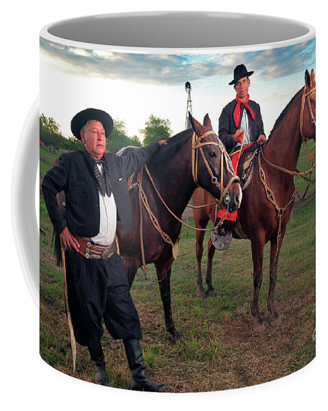 Gauchos Coffee Mug featuring the photograph Gauchos by Bernardo Galmarini