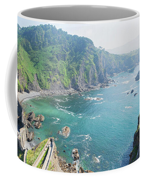 Pais Coffee Mug featuring the photograph Gaztelugatxe coast by Anastasy Yarmolovich