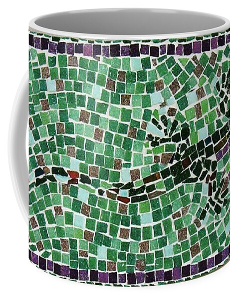 Gecko Coffee Mug featuring the ceramic art Gecko by Jamie Frier
