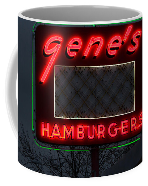 Gene's Coffee Mug featuring the photograph Gene's Hamburgers by Marnie Patchett