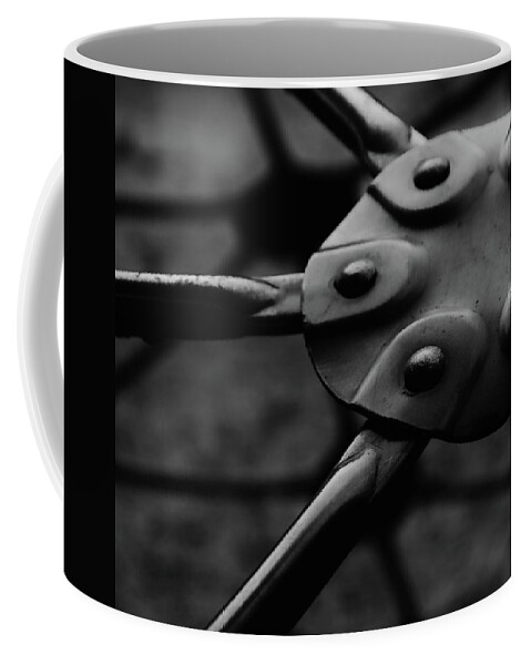 Abstract Coffee Mug featuring the photograph Geodome Climber by Richard Rizzo