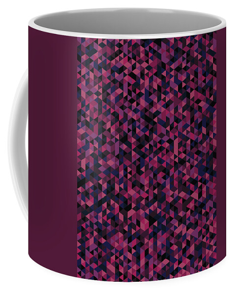 Abstract Coffee Mug featuring the digital art Geometric Print by Mike Taylor