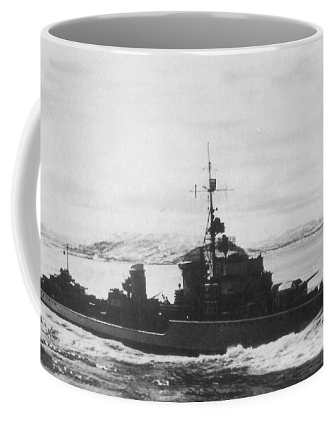 German Navy Coffee Mug featuring the digital art German Navy by Maye Loeser