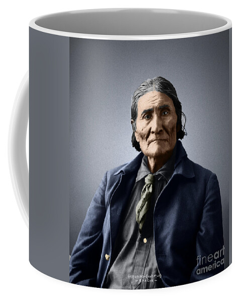 1898 Coffee Mug featuring the photograph Geronimo by Granger