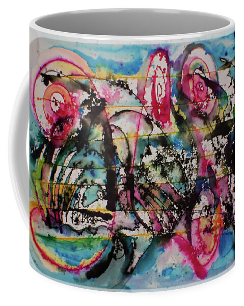 Adria Trail Coffee Mug featuring the painting Gesture by Adria Trail