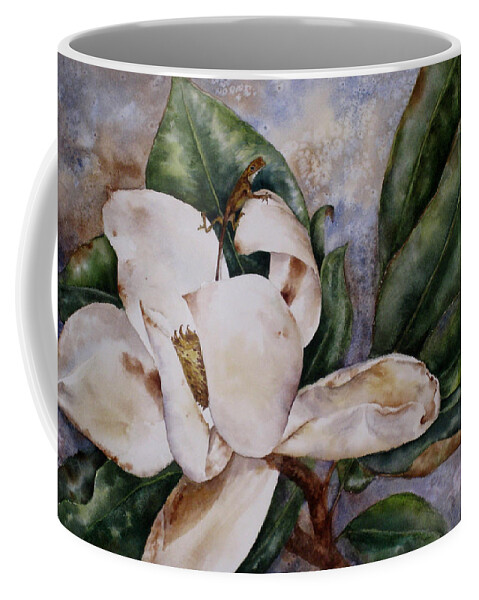 Magnolia Coffee Mug featuring the painting Get a Grip by Mary McCullah