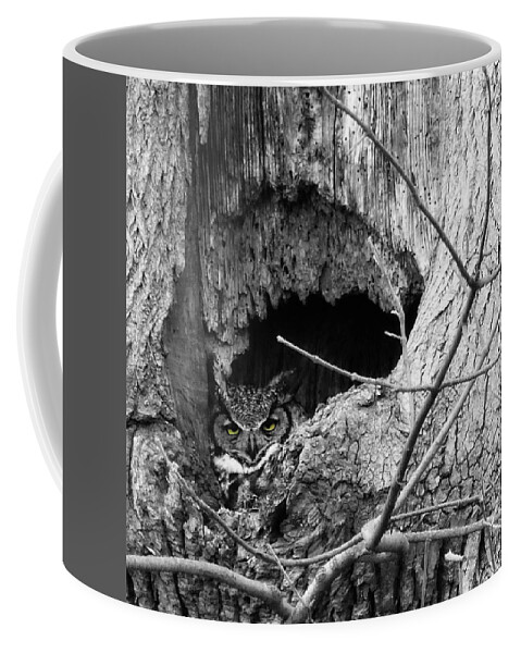 Gho Bw Coffee Mug featuring the photograph Gho Bw by Dark Whimsy