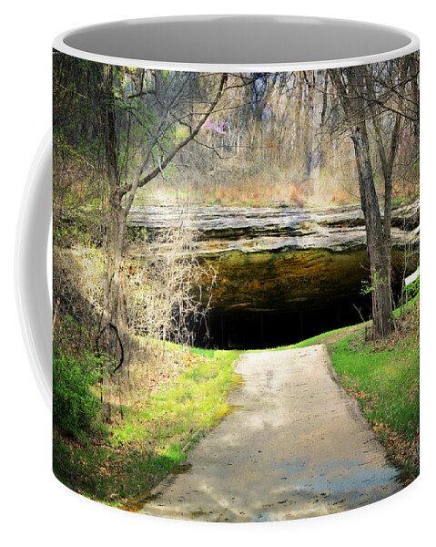 Landscape Coffee Mug featuring the photograph Ghram Cave by Marty Koch