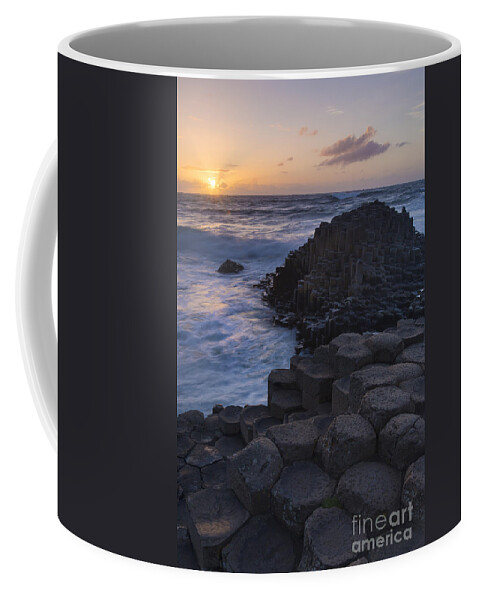 Giants Causeway Coffee Mug featuring the photograph Giant's Causeway Sunset II by Brian Jannsen
