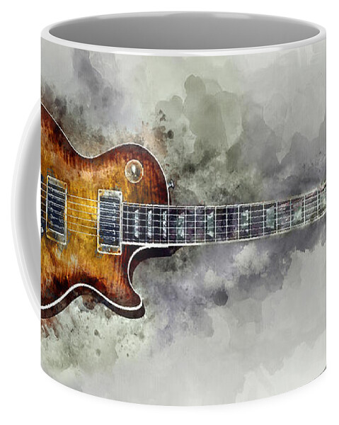 Les Paul Painting Coffee Mug featuring the photograph Gibson Les Paul by Jon Neidert