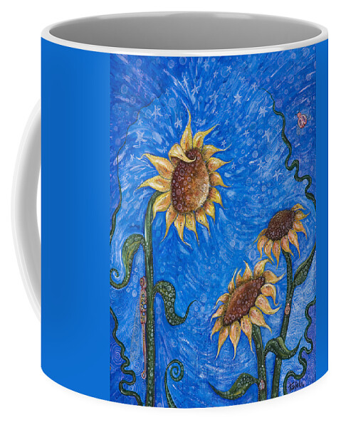 Floral Coffee Mug featuring the painting Gift of Life by Tanielle Childers