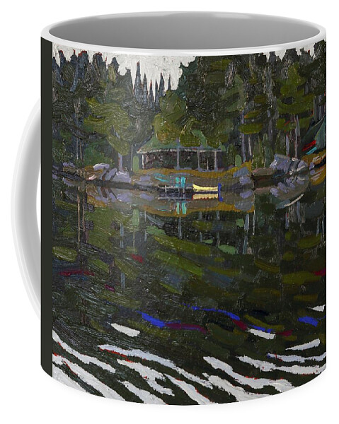 1868 Coffee Mug featuring the painting Gilmour Island by Phil Chadwick