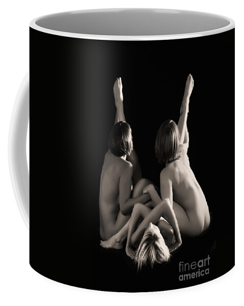 Artistic Coffee Mug featuring the photograph Girlfriends weave by Robert WK Clark