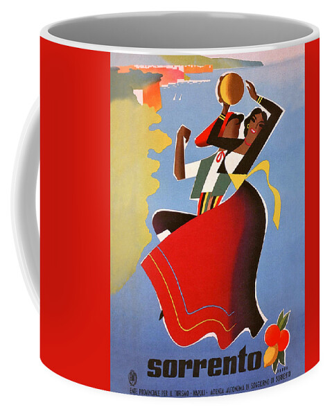 Sorrento Coffee Mug featuring the painting Girls from Sorrento by Long Shot