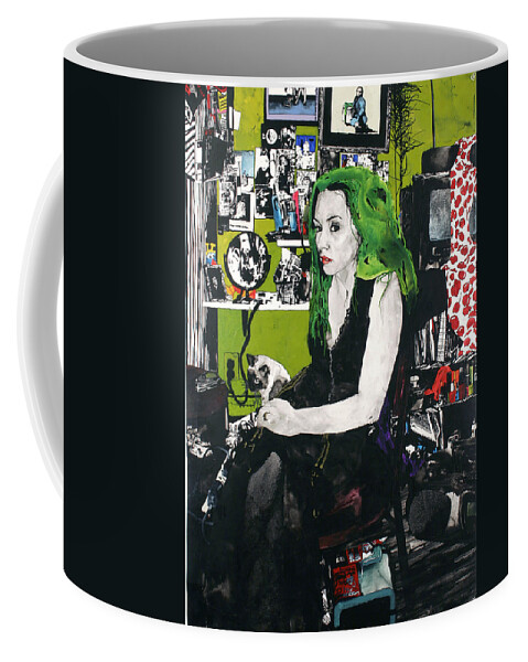 Girls in the Naked Girl Business Aprella Coffee Mug by Zak Smith - Pixels