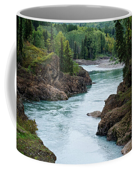 Bulkley Coffee Mug featuring the photograph Glacial Fed Steelhead Waters by Mary Lee Dereske
