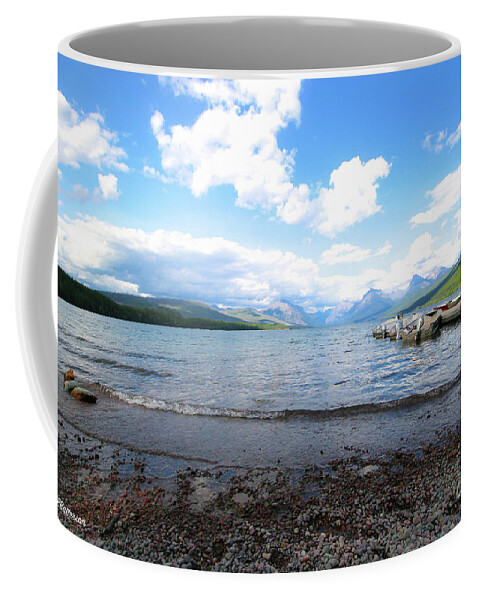 Lake Mcdonald Coffee Mug featuring the photograph Glacier National Park Lake McDonald Three by Veronica Batterson