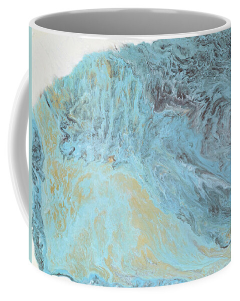 Glacier Coffee Mug featuring the painting Glacier by Tamara Nelson
