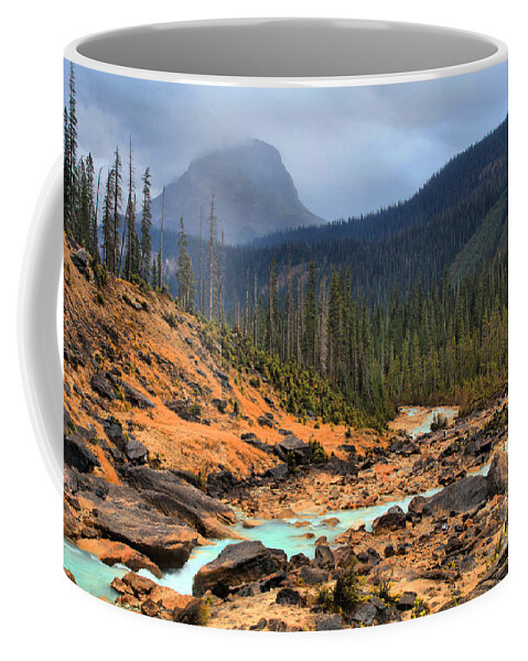 Yoho National Park Coffee Mug featuring the photograph Glacier Waters Flowing Through Yoho National Park by Adam Jewell