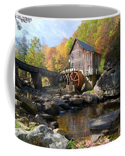 Mill Coffee Mug featuring the photograph Glade Creek Grist Mill by Steve Stuller