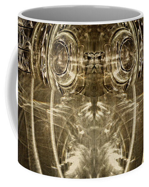 Split Personality Coffee Mug featuring the digital art Glassy Eyes by Becky Titus