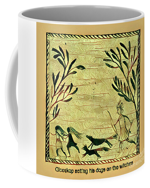 Leland Coffee Mug featuring the digital art Glooscap and the Witches by Art MacKay