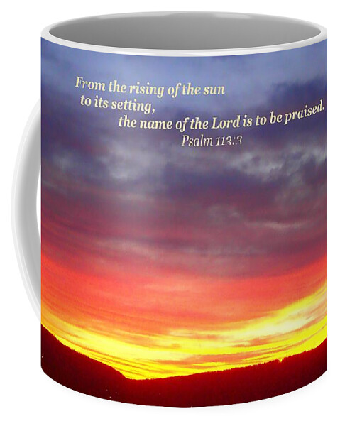 Lord Coffee Mug featuring the photograph Glory and Praise by Christina Verdgeline