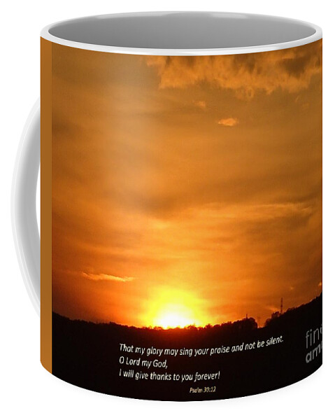 Nepa Coffee Mug featuring the photograph Glory and Thanks by Christina Verdgeline