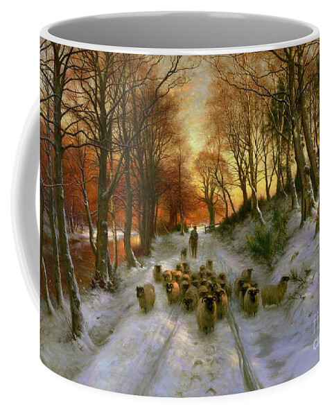Glowed Coffee Mug featuring the painting Glowed with Tints of Evening Hours by Joseph Farquharson