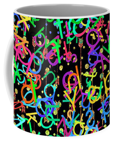 Nag005127 Coffee Mug featuring the digital art Gobbledygook by Edmund Nagele FRPS