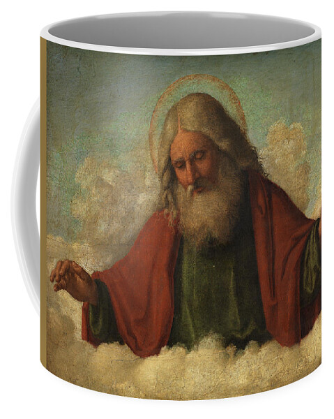 Christ Coffee Mug featuring the painting God the Father by Cima da Conegliano