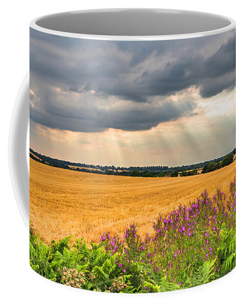Fields Coffee Mug featuring the photograph Gods Light by Nick Bywater