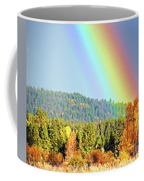 Gold Coffee Mug featuring the photograph Gold At the End of the Rainbow by Ted Keller