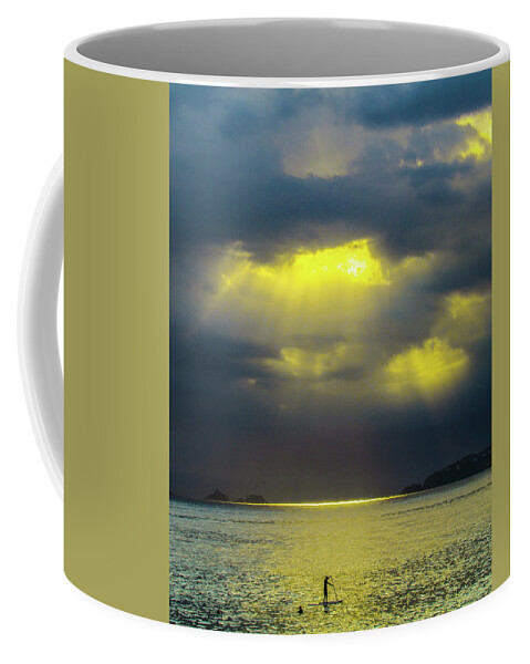 Ipanema Beach Coffee Mug featuring the photograph Gold Hour by Cesar Vieira