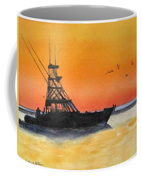  Coffee Mug featuring the painting Golden Afternoon by Bobby Walters