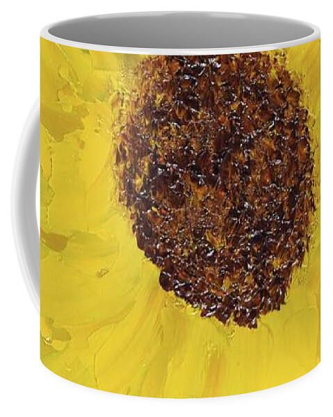  Coffee Mug featuring the painting Golden Coneflower by Barrie Stark