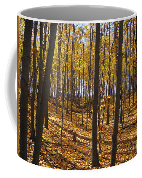Tags Coffee Mug featuring the painting Golden dance by Leon Zernitsky