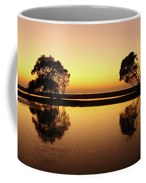 Australia Coffee Mug featuring the photograph Golden dawn by Howard Ferrier