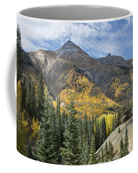 Yellow Coffee Mug featuring the photograph Golden Days by Angela Moyer