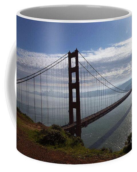 Golden Gate Bridge Coffee Mug featuring the photograph Golden Gate Bridge-2 by Steven Spak