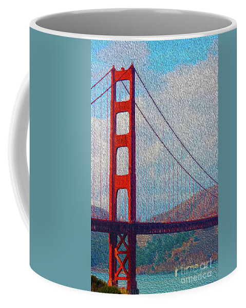 500 Views Coffee Mug featuring the photograph Golden Gate Bridge by Jenny Revitz Soper