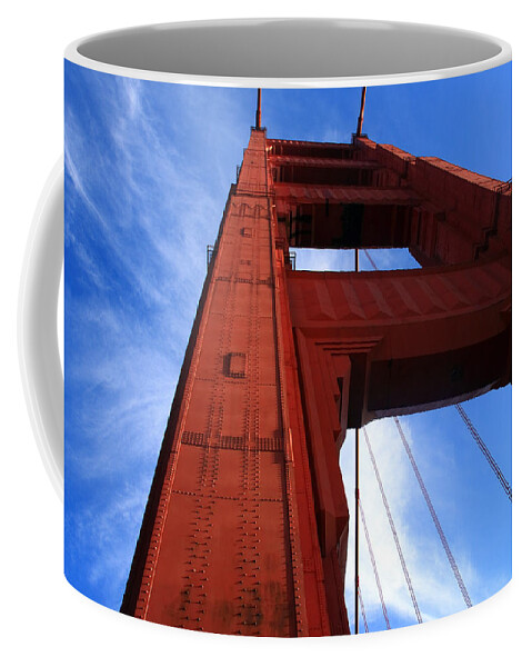 Golden Gate Coffee Mug featuring the photograph Golden Gate Tower by Aidan Moran