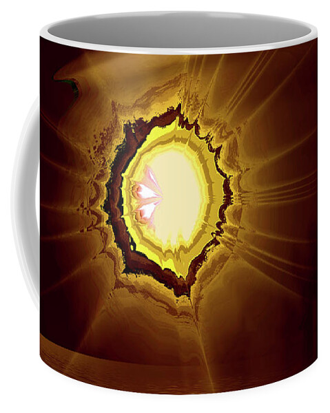 Abstract Coffee Mug featuring the photograph Golden Hour 7 by Elaine Hunter
