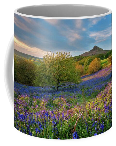 Mtphotography Coffee Mug featuring the photograph Golden hour at Roseberry Topping by Mariusz Talarek