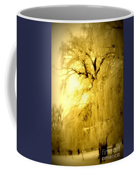 Winter Coffee Mug featuring the photograph Golden by Julie Lueders 