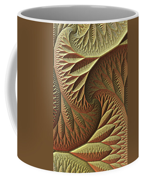 Gold Coffee Mug featuring the digital art Golden by Lyle Hatch