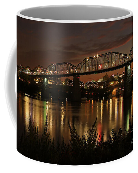 Tennessee River Coffee Mug featuring the photograph Golden River by Geraldine DeBoer