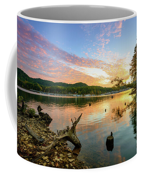 Fall Coffee Mug featuring the photograph Golden Waters by Michael Scott