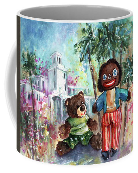 Truffle Mcfurry Coffee Mug featuring the painting Gollivers Travel by Miki De Goodaboom